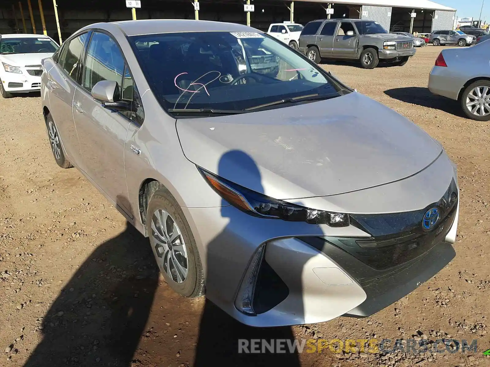 1 Photograph of a damaged car JTDKARFP4L3132261 TOYOTA PRIUS 2020