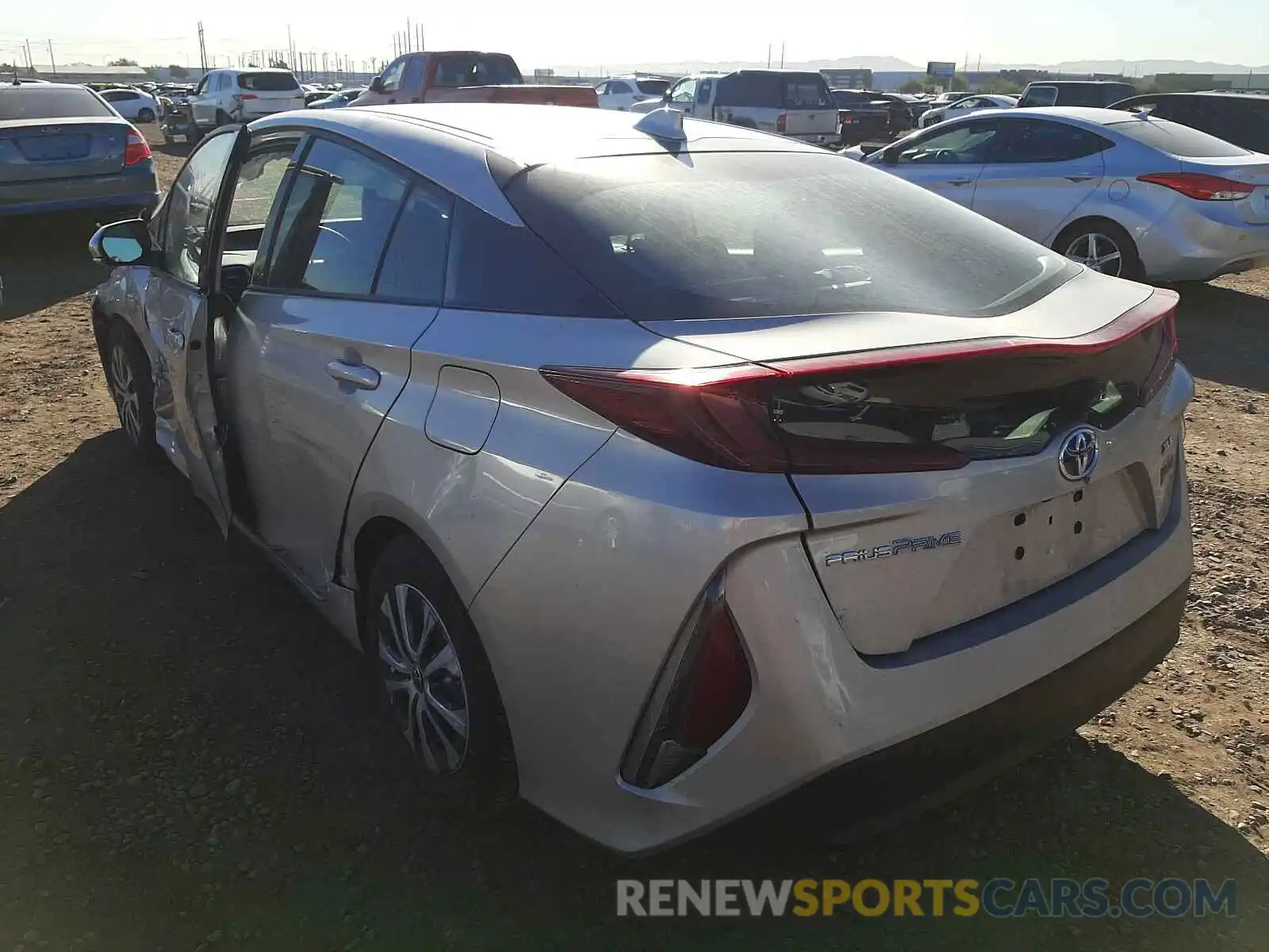 3 Photograph of a damaged car JTDKARFP4L3132261 TOYOTA PRIUS 2020