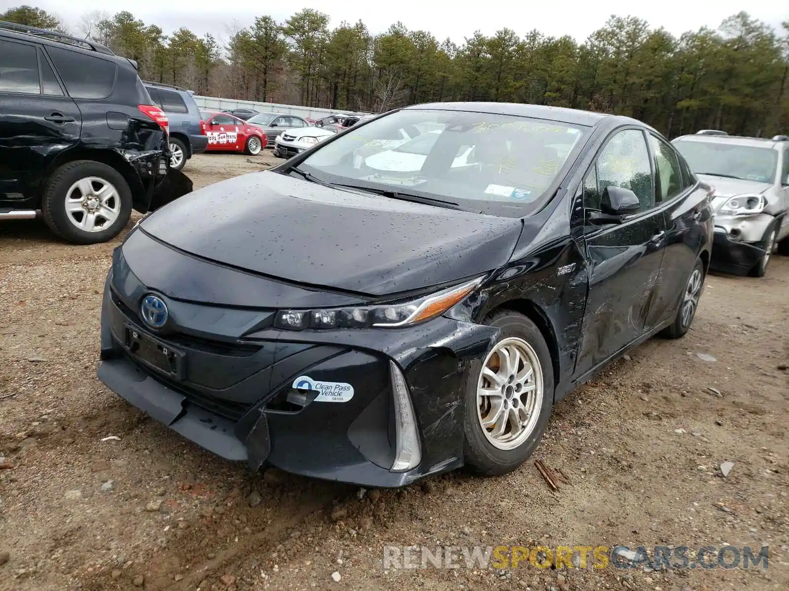 2 Photograph of a damaged car JTDKARFP4L3133619 TOYOTA PRIUS 2020