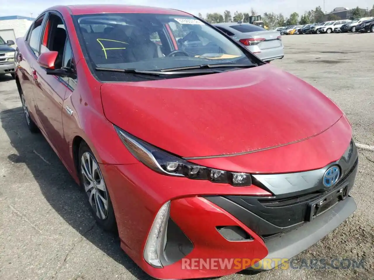 1 Photograph of a damaged car JTDKARFP4L3133684 TOYOTA PRIUS 2020