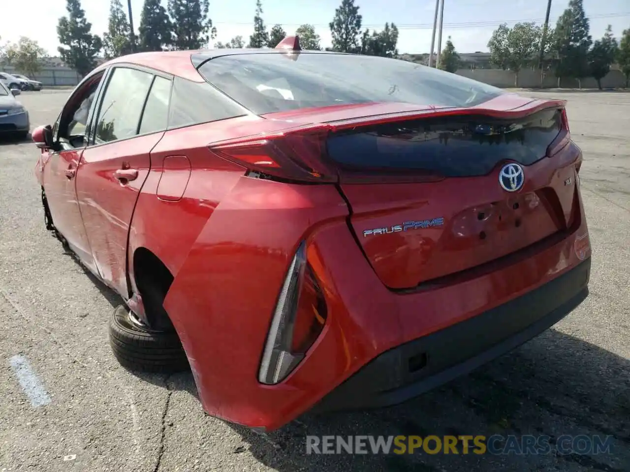 3 Photograph of a damaged car JTDKARFP4L3133684 TOYOTA PRIUS 2020