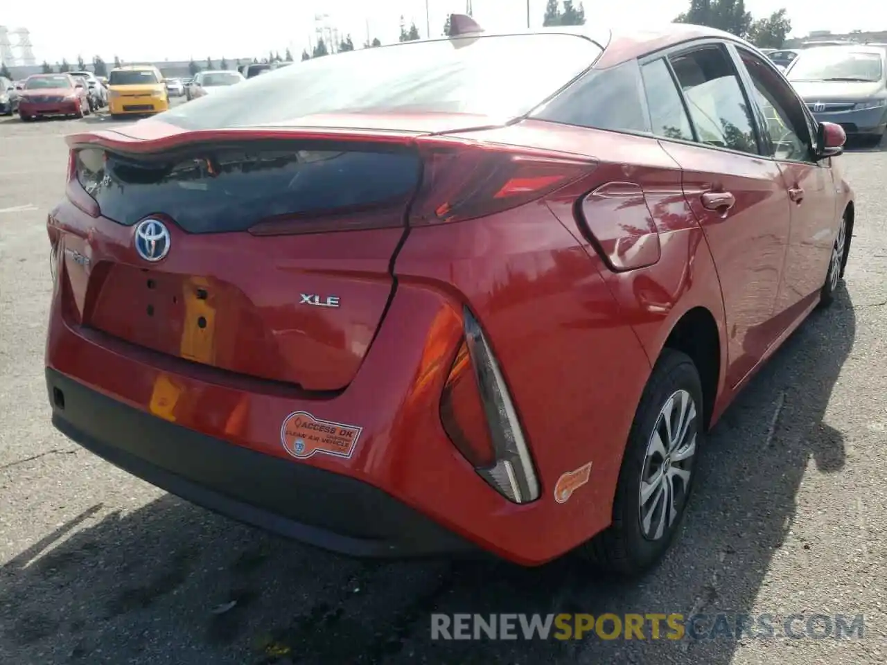 4 Photograph of a damaged car JTDKARFP4L3133684 TOYOTA PRIUS 2020