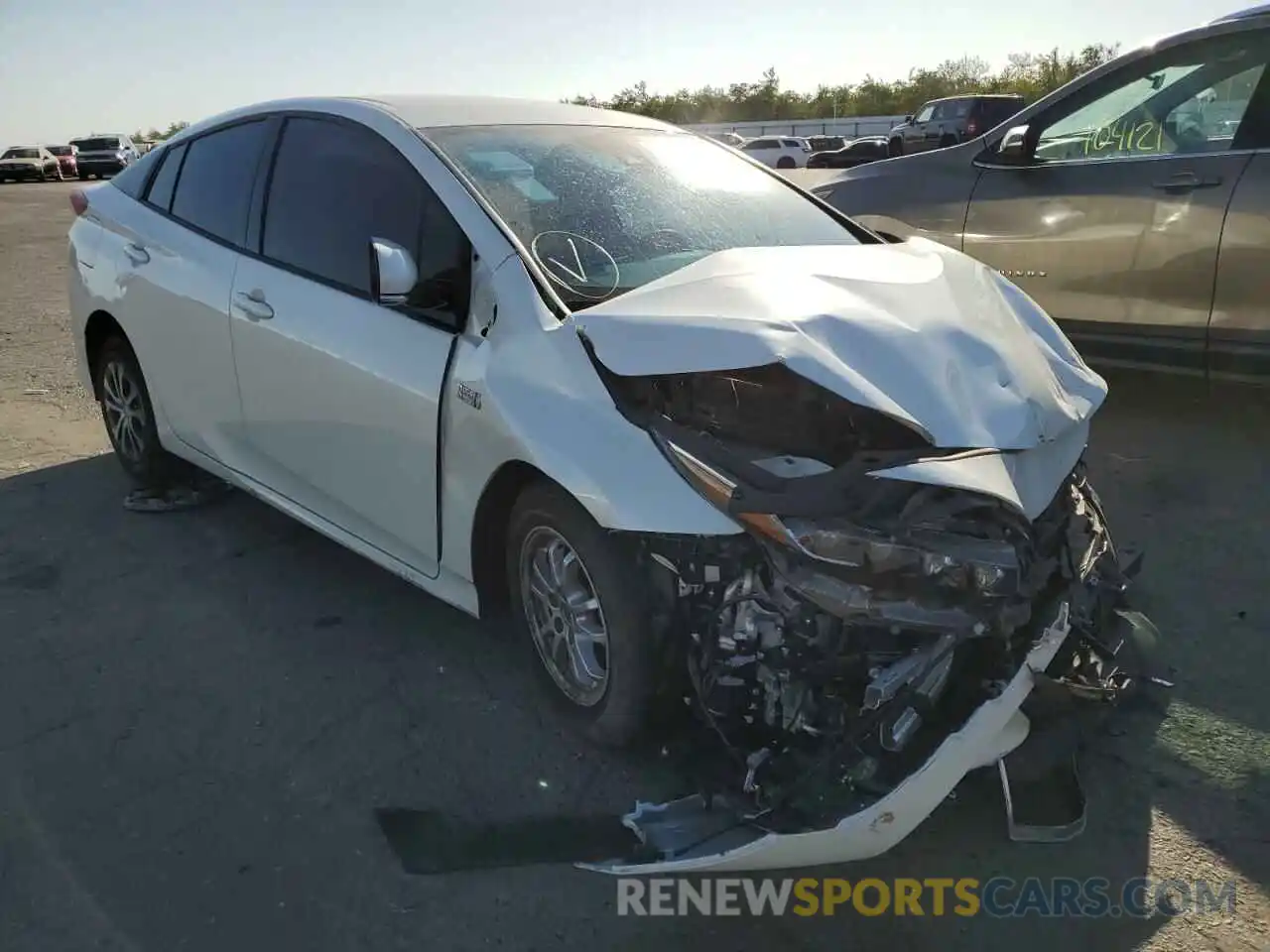 1 Photograph of a damaged car JTDKARFP4L3136312 TOYOTA PRIUS 2020