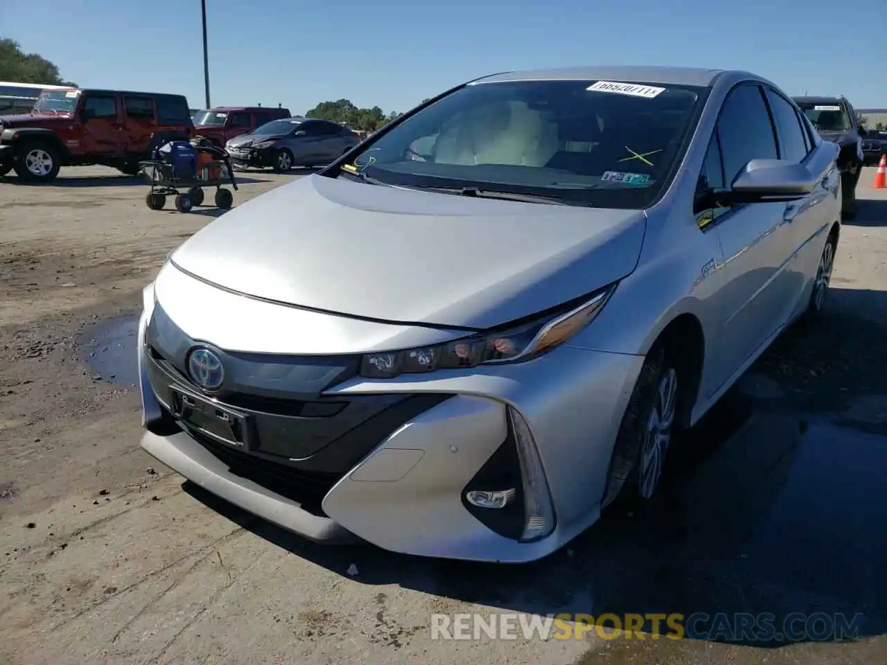 2 Photograph of a damaged car JTDKARFP4L3151487 TOYOTA PRIUS 2020