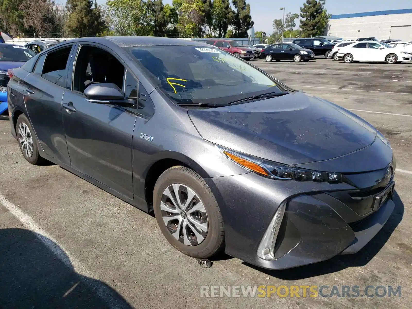 1 Photograph of a damaged car JTDKARFP4L3155202 TOYOTA PRIUS 2020