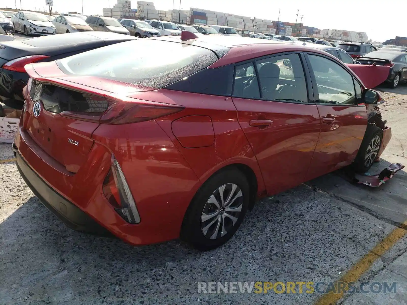 4 Фотография поврежденного автомобиля JTDKARFP4L3158245 TOYOTA PRIUS 2020