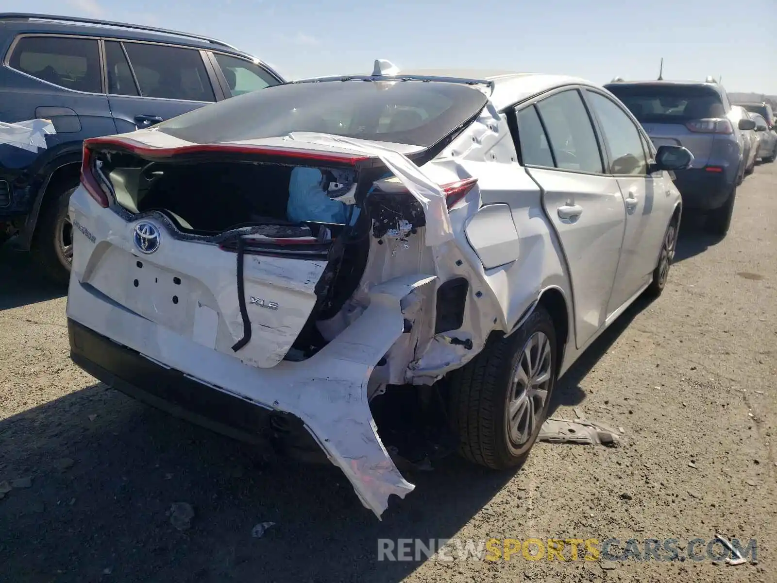 4 Photograph of a damaged car JTDKARFP4L3159959 TOYOTA PRIUS 2020