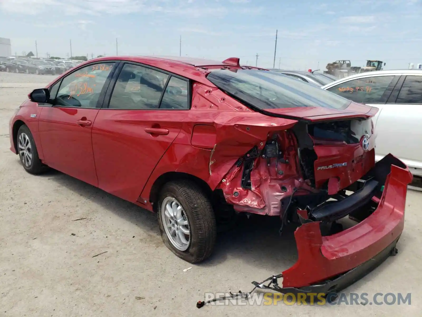 3 Photograph of a damaged car JTDKARFP4L3160335 TOYOTA PRIUS 2020