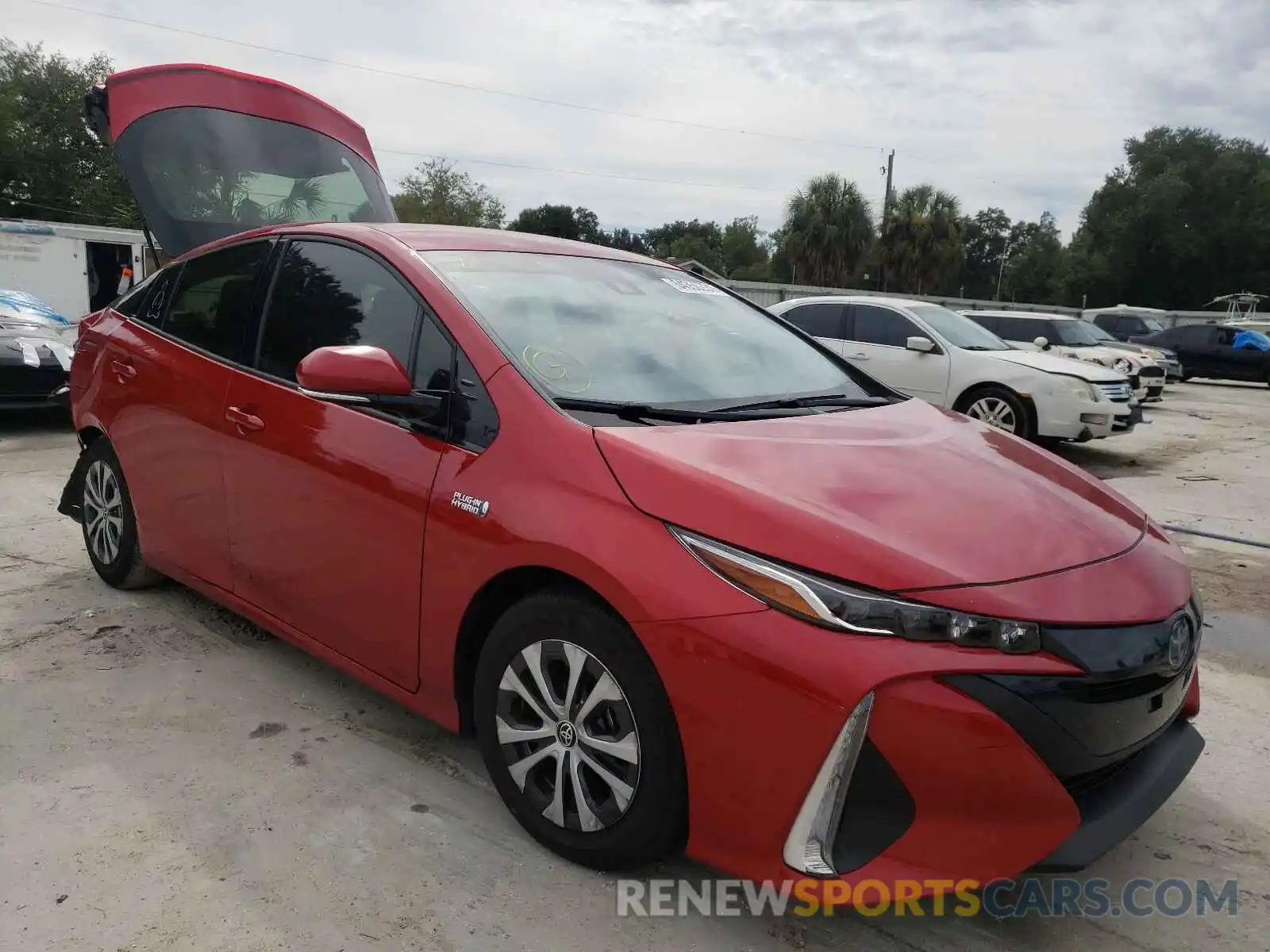 1 Photograph of a damaged car JTDKARFP4L3162649 TOYOTA PRIUS 2020