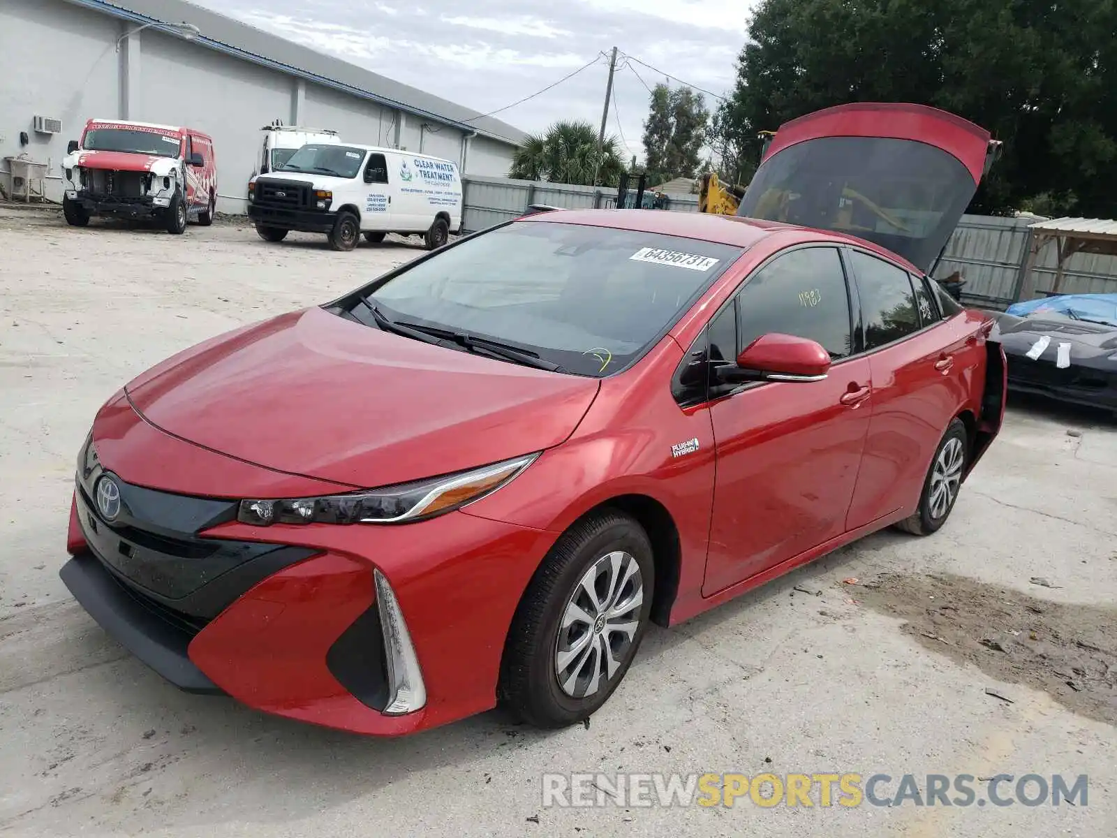 2 Photograph of a damaged car JTDKARFP4L3162649 TOYOTA PRIUS 2020