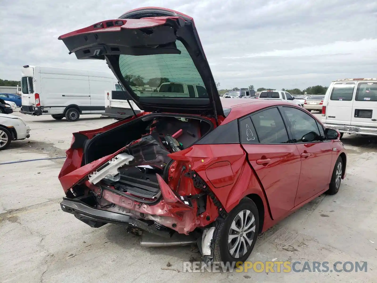 4 Photograph of a damaged car JTDKARFP4L3162649 TOYOTA PRIUS 2020