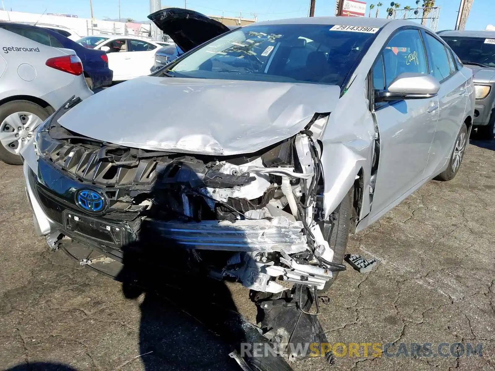 2 Photograph of a damaged car JTDKARFP5L3121429 TOYOTA PRIUS 2020