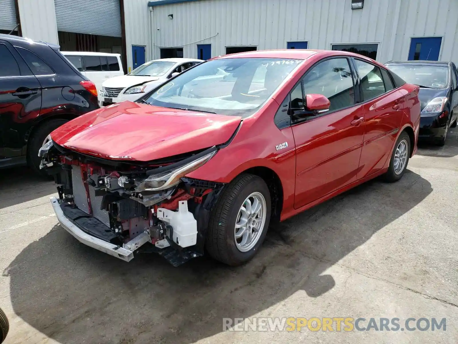 2 Photograph of a damaged car JTDKARFP5L3124184 TOYOTA PRIUS 2020