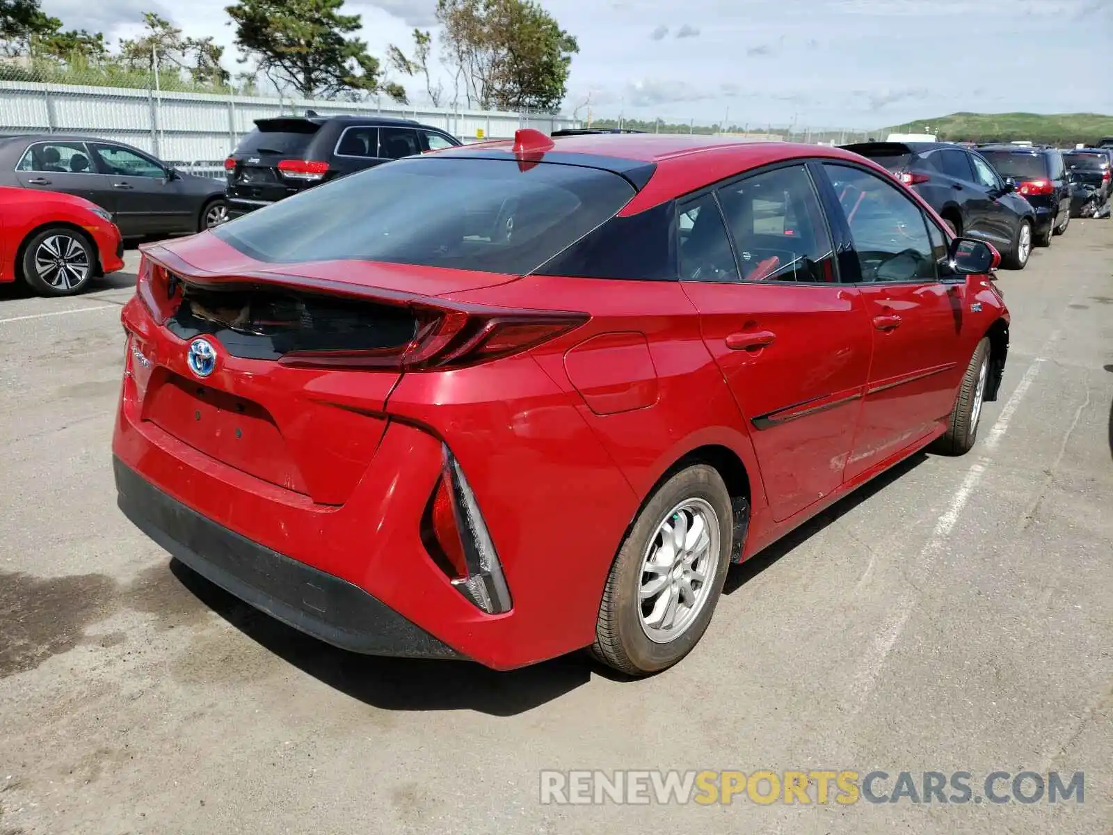 4 Photograph of a damaged car JTDKARFP5L3124184 TOYOTA PRIUS 2020