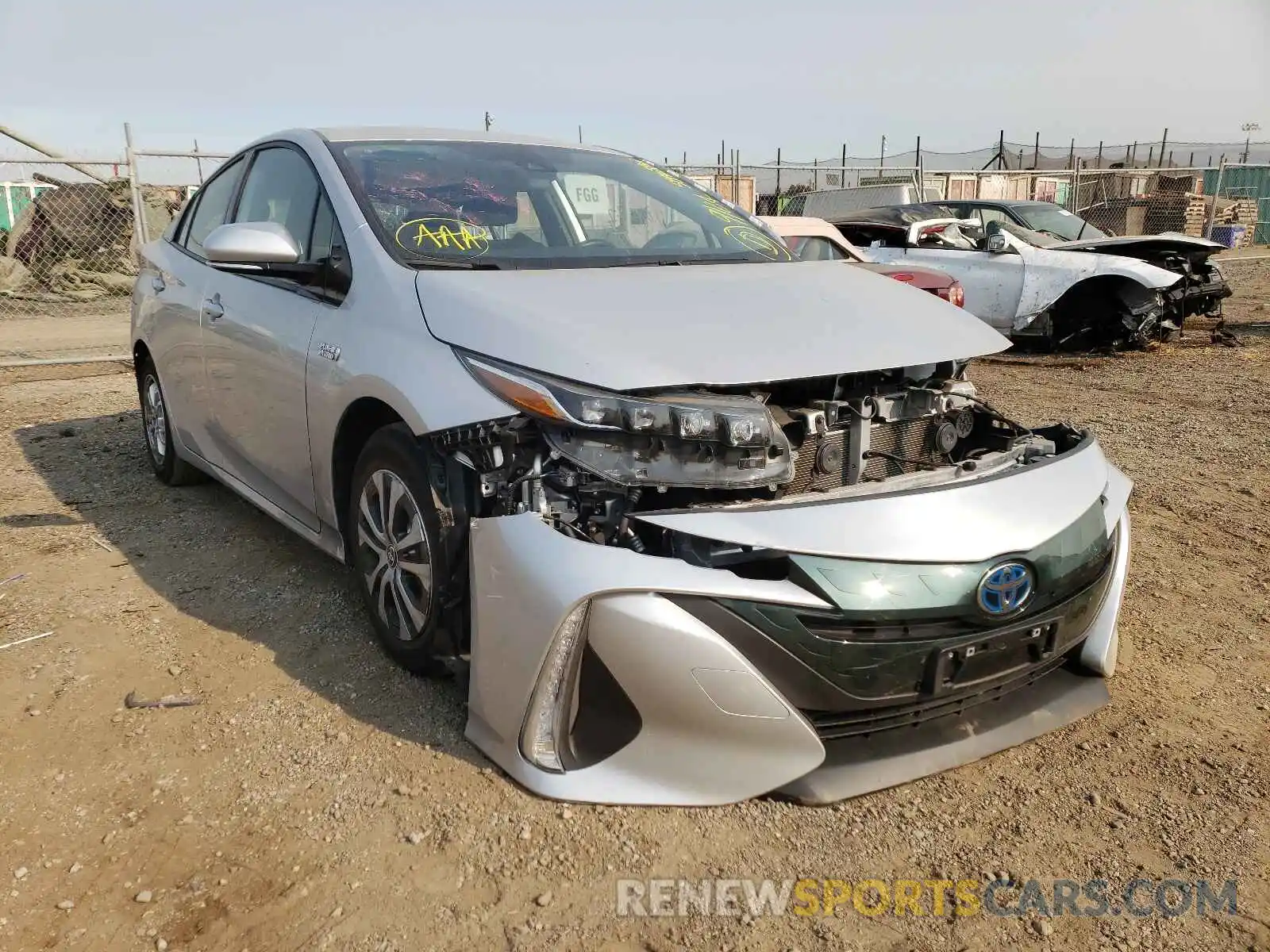 1 Photograph of a damaged car JTDKARFP5L3124590 TOYOTA PRIUS 2020