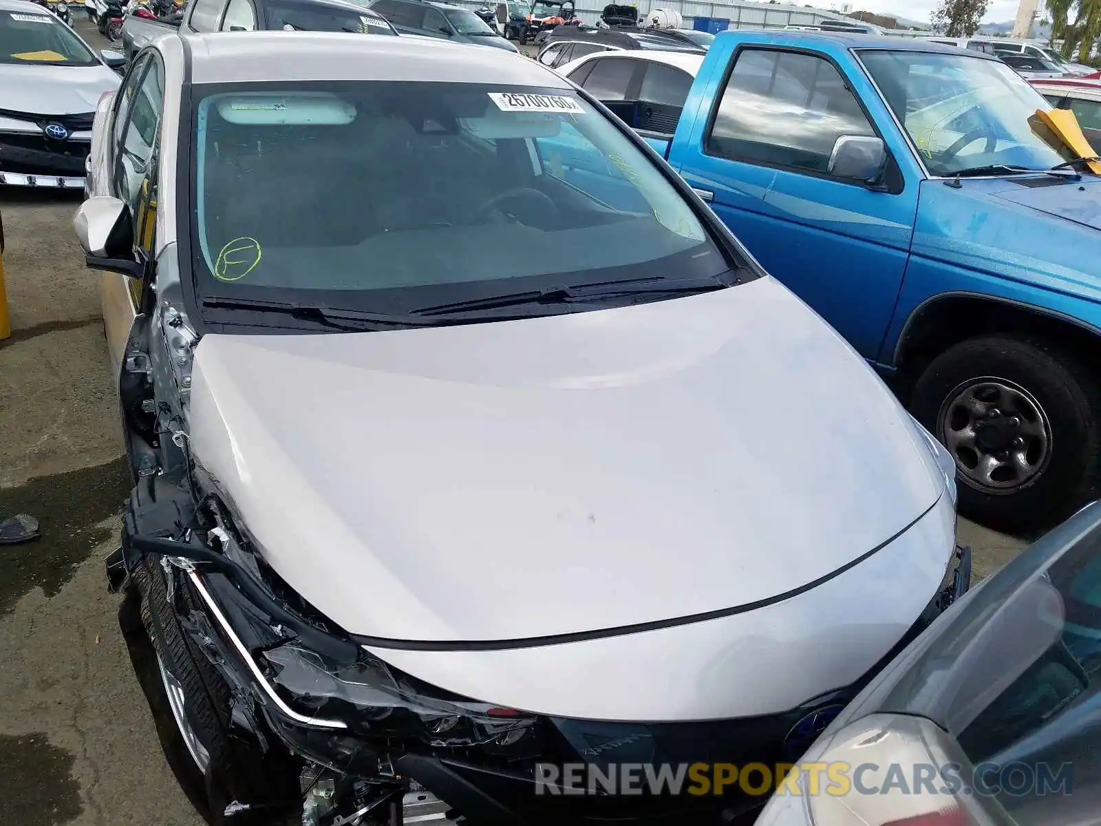 1 Photograph of a damaged car JTDKARFP5L3126128 TOYOTA PRIUS 2020