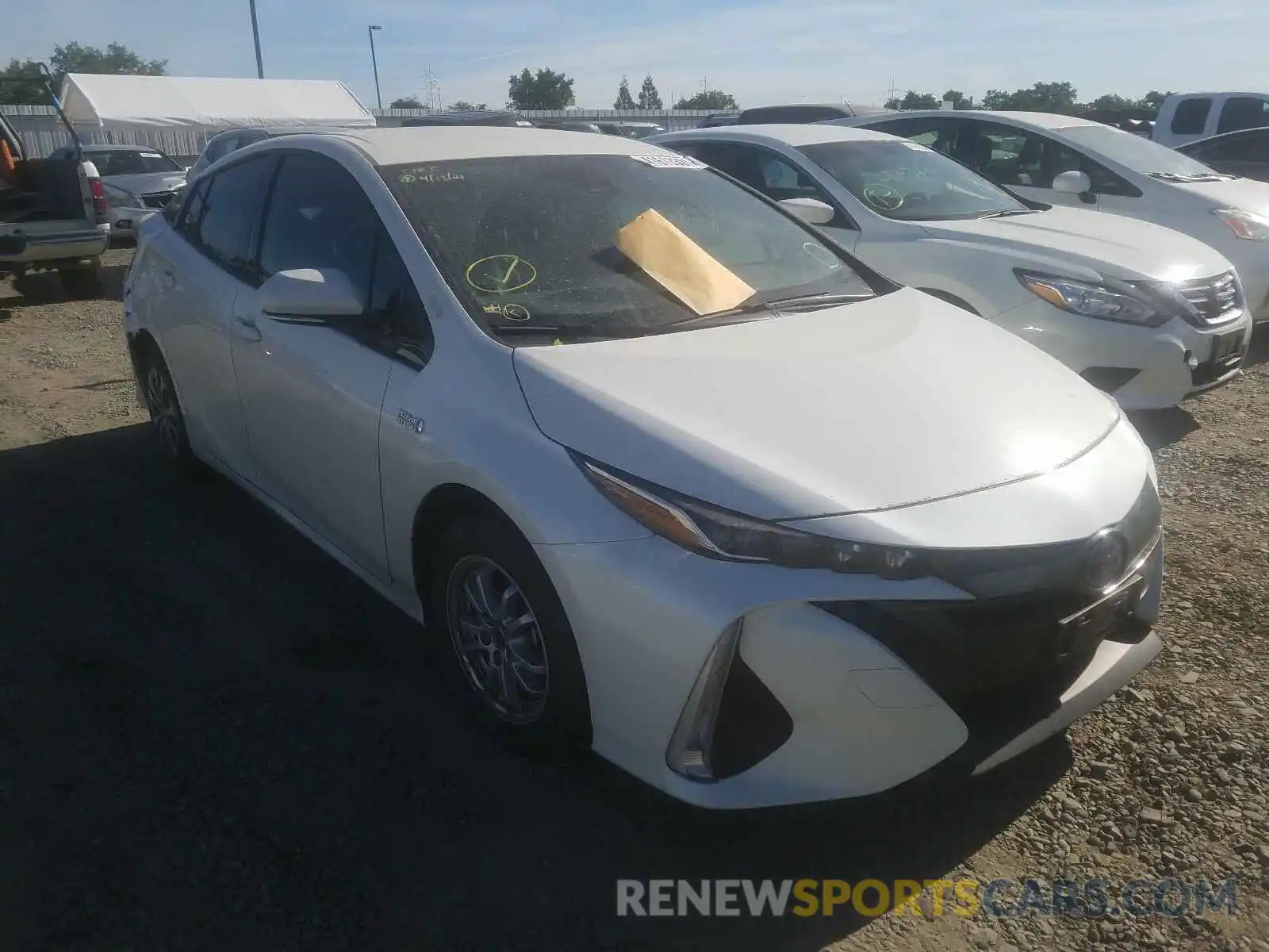 1 Photograph of a damaged car JTDKARFP5L3128459 TOYOTA PRIUS 2020