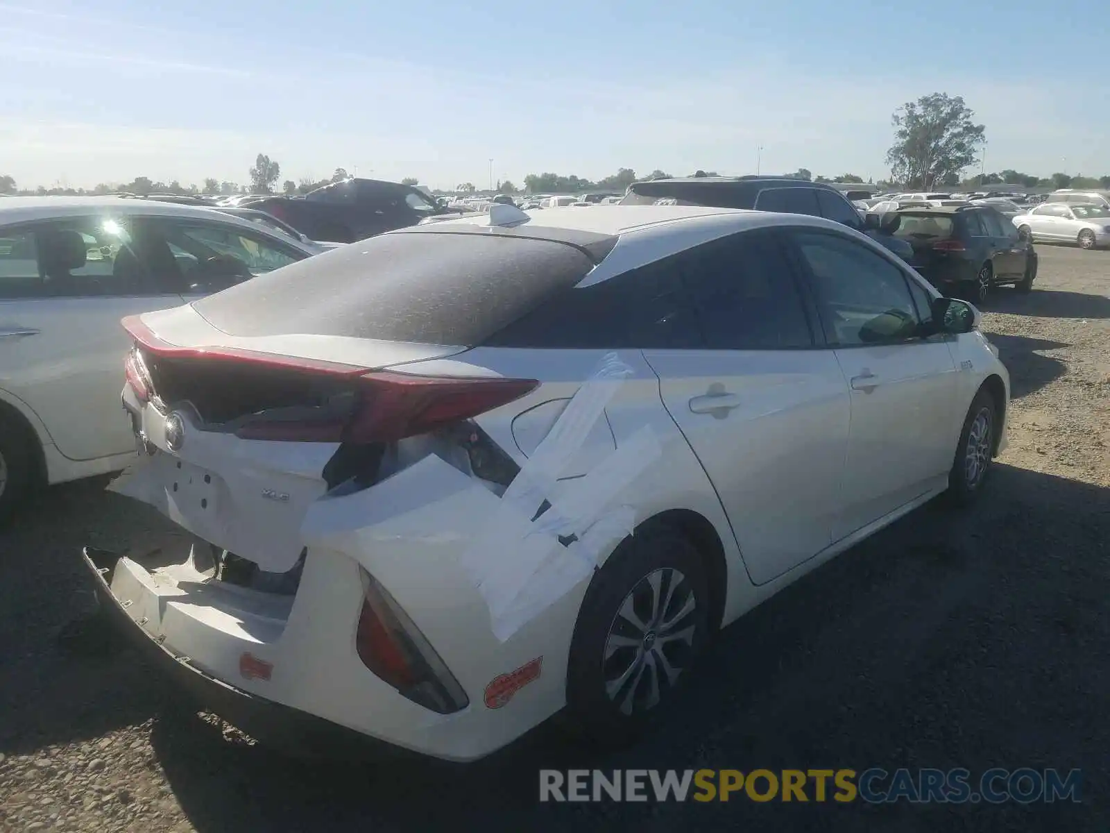 4 Photograph of a damaged car JTDKARFP5L3128459 TOYOTA PRIUS 2020