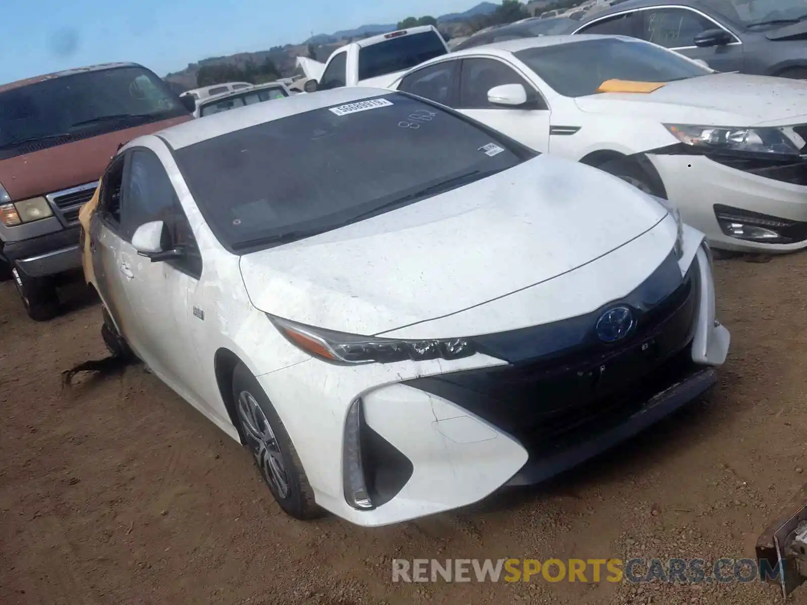 1 Photograph of a damaged car JTDKARFP5L3138182 TOYOTA PRIUS 2020