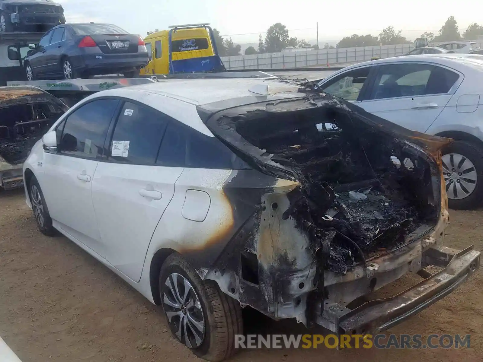 3 Photograph of a damaged car JTDKARFP5L3138182 TOYOTA PRIUS 2020