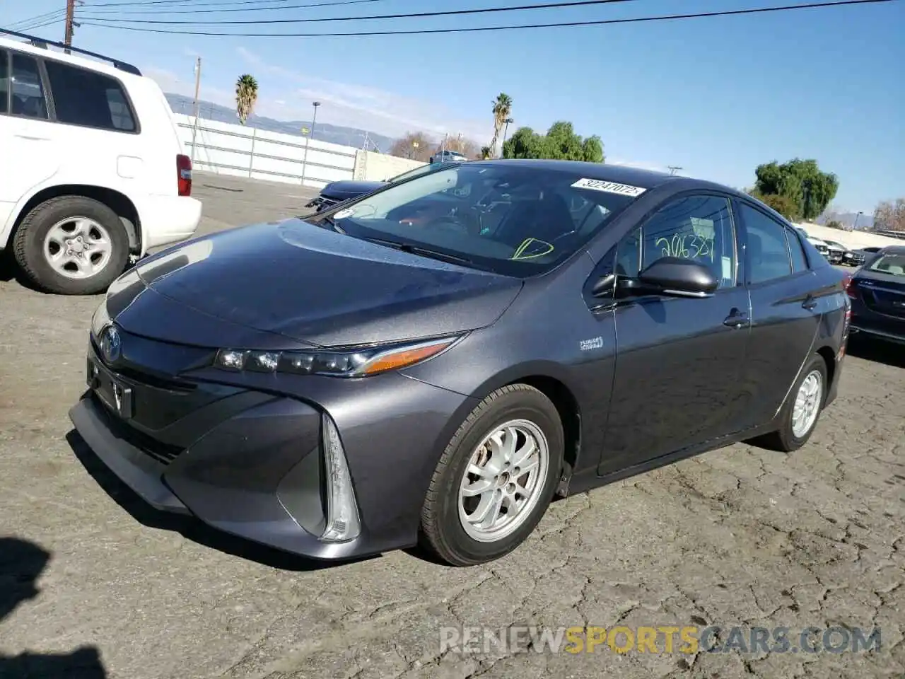 2 Photograph of a damaged car JTDKARFP5L3139218 TOYOTA PRIUS 2020