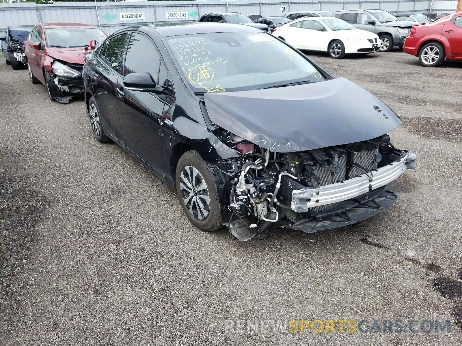 1 Photograph of a damaged car JTDKARFP5L3139560 TOYOTA PRIUS 2020