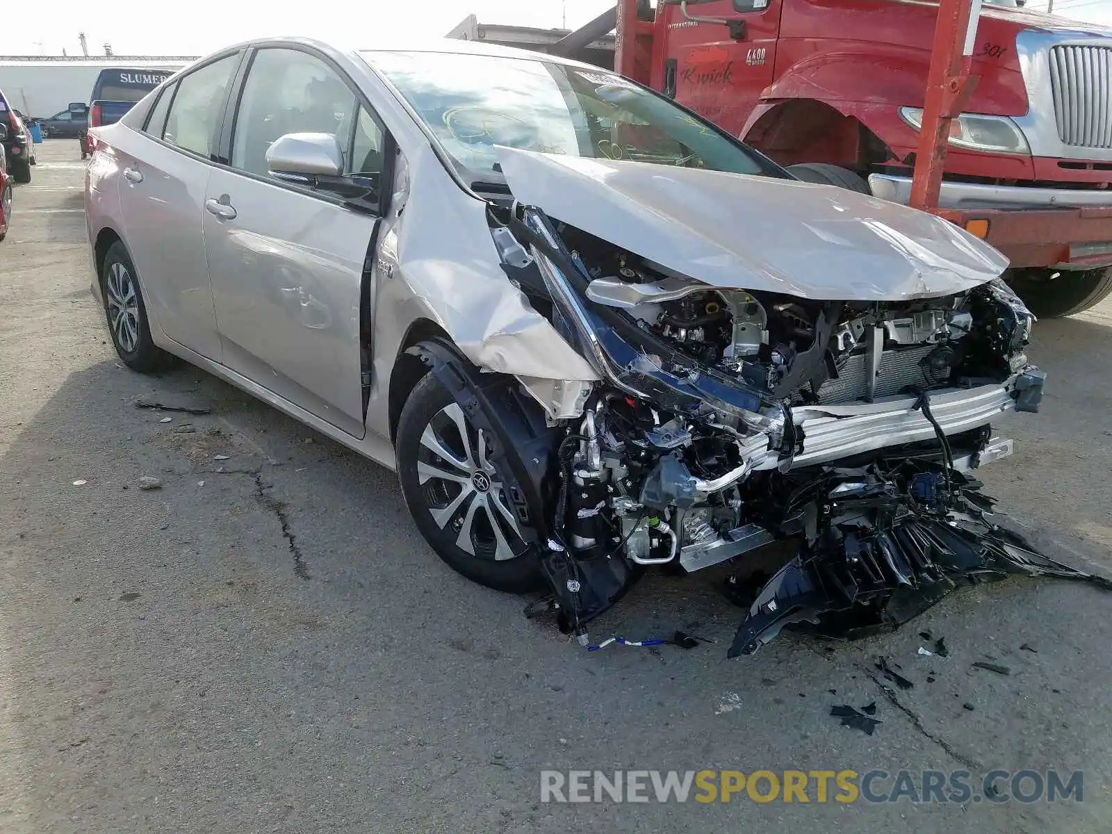 1 Photograph of a damaged car JTDKARFP5L3142782 TOYOTA PRIUS 2020