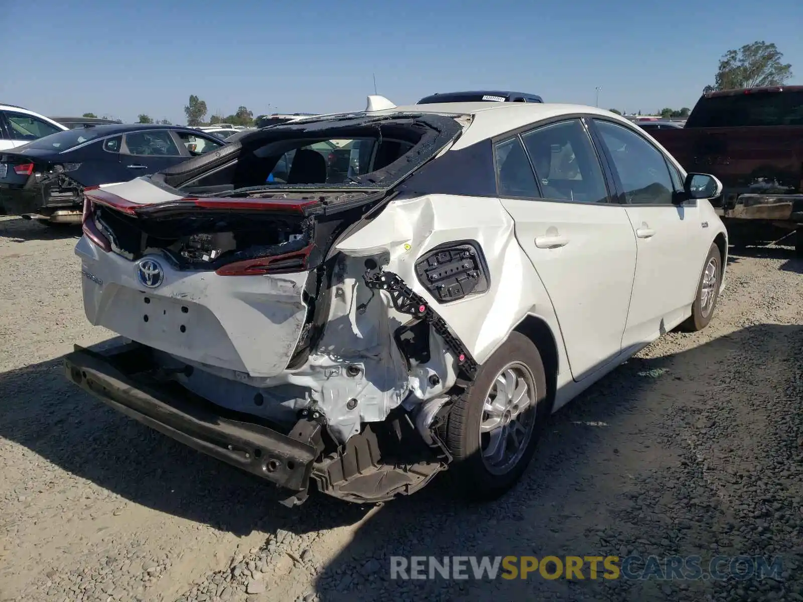 4 Photograph of a damaged car JTDKARFP5L3156262 TOYOTA PRIUS 2020