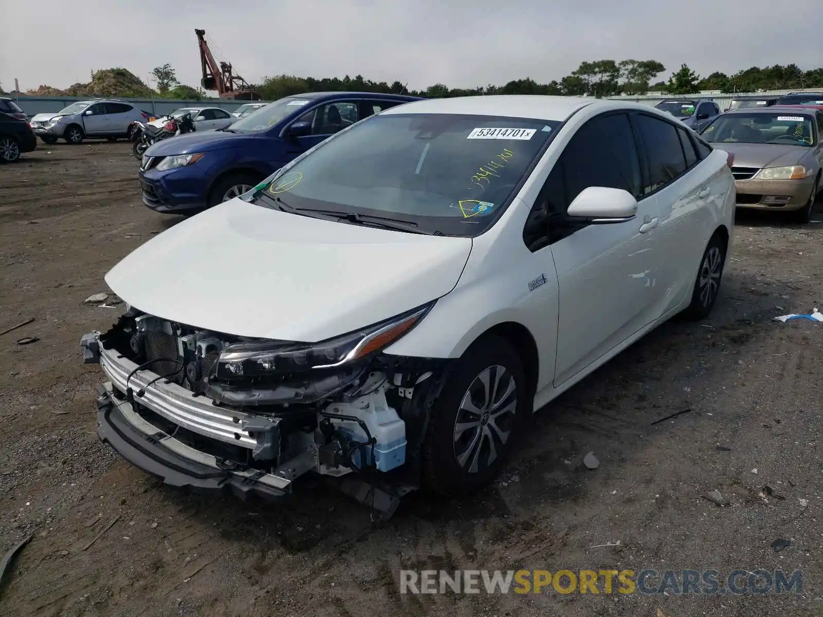 2 Photograph of a damaged car JTDKARFP5L3159467 TOYOTA PRIUS 2020