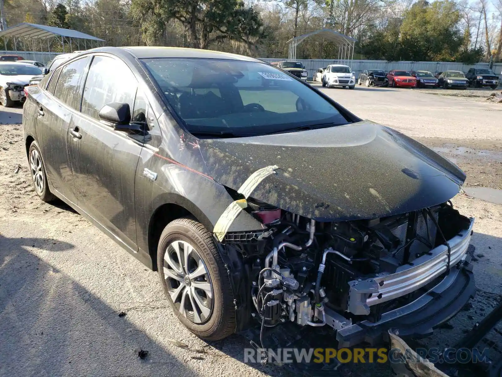 1 Photograph of a damaged car JTDKARFP6L3120161 TOYOTA PRIUS 2020