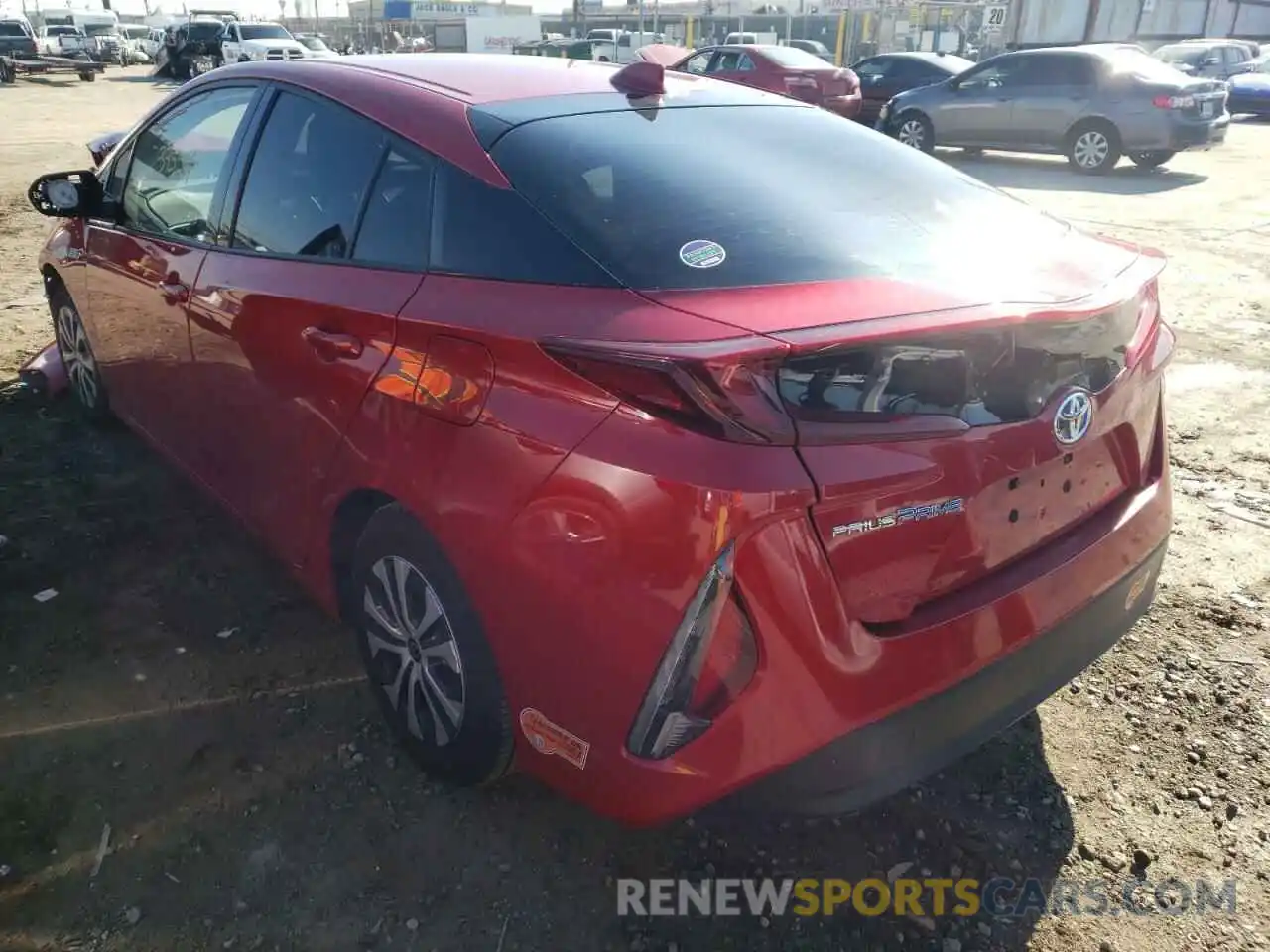 3 Photograph of a damaged car JTDKARFP6L3120645 TOYOTA PRIUS 2020