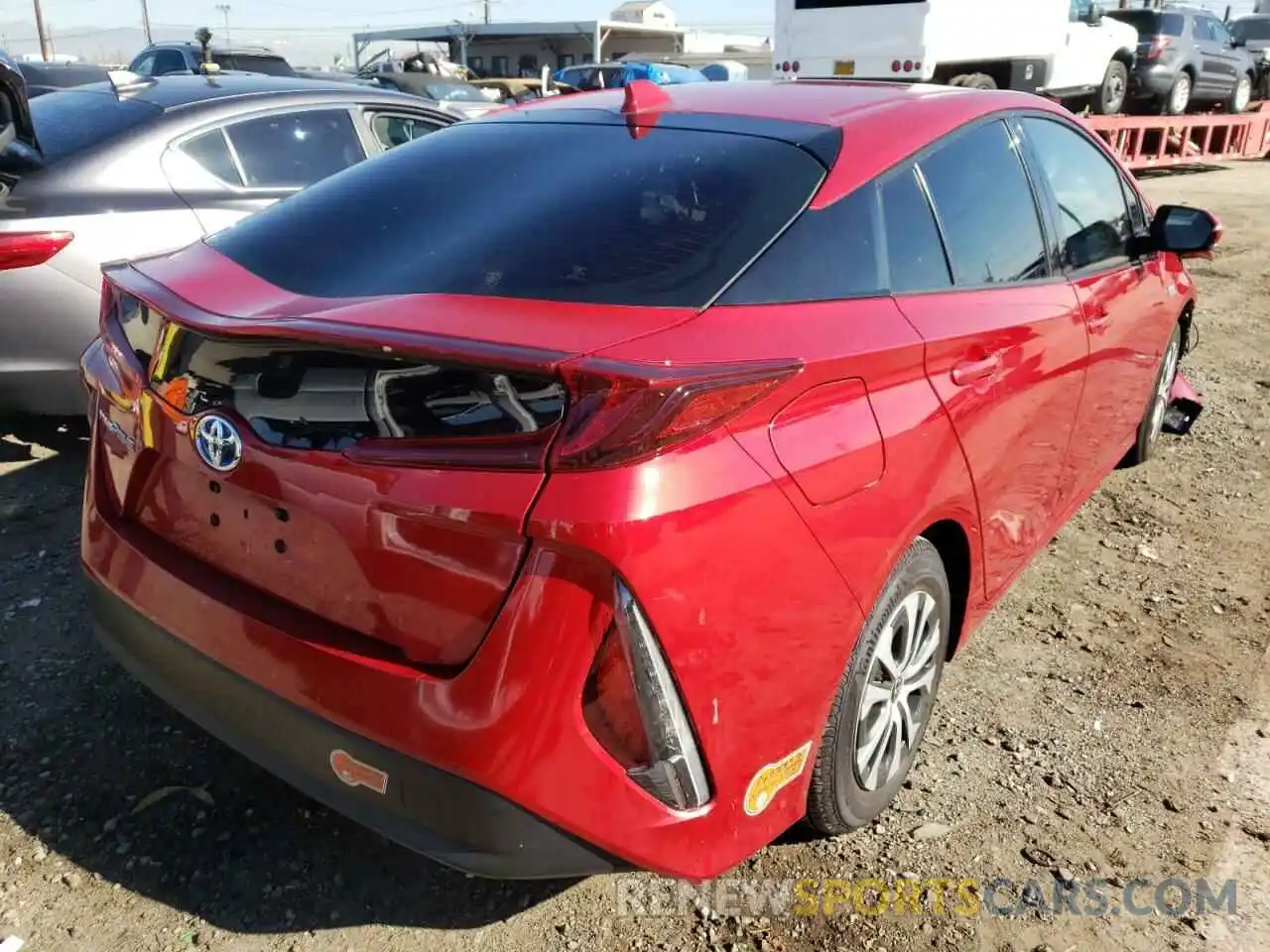 4 Photograph of a damaged car JTDKARFP6L3120645 TOYOTA PRIUS 2020