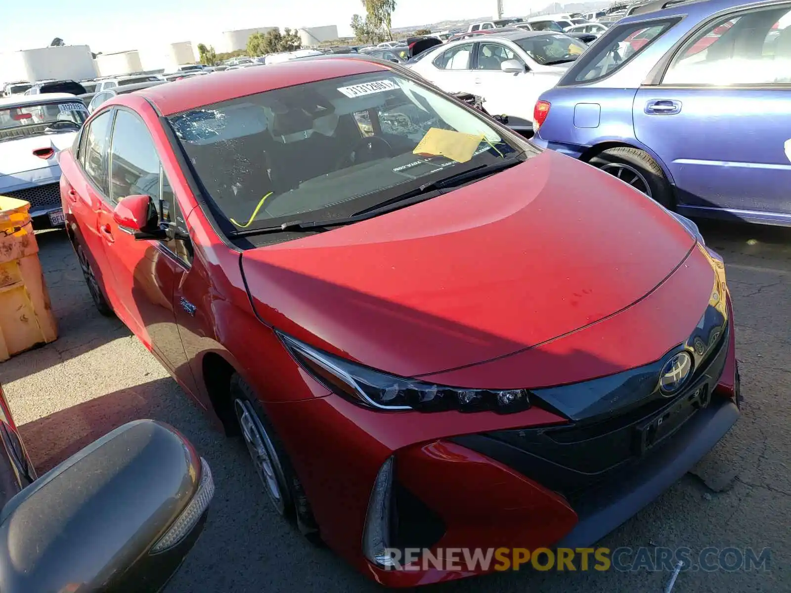 1 Photograph of a damaged car JTDKARFP6L3121648 TOYOTA PRIUS 2020