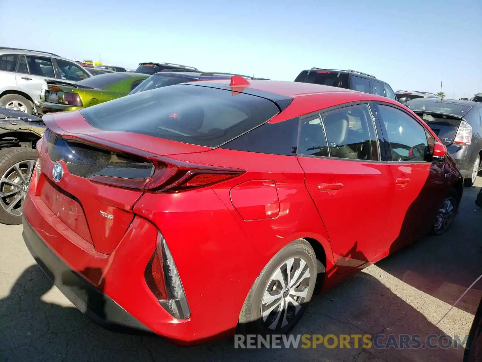 4 Photograph of a damaged car JTDKARFP6L3121648 TOYOTA PRIUS 2020