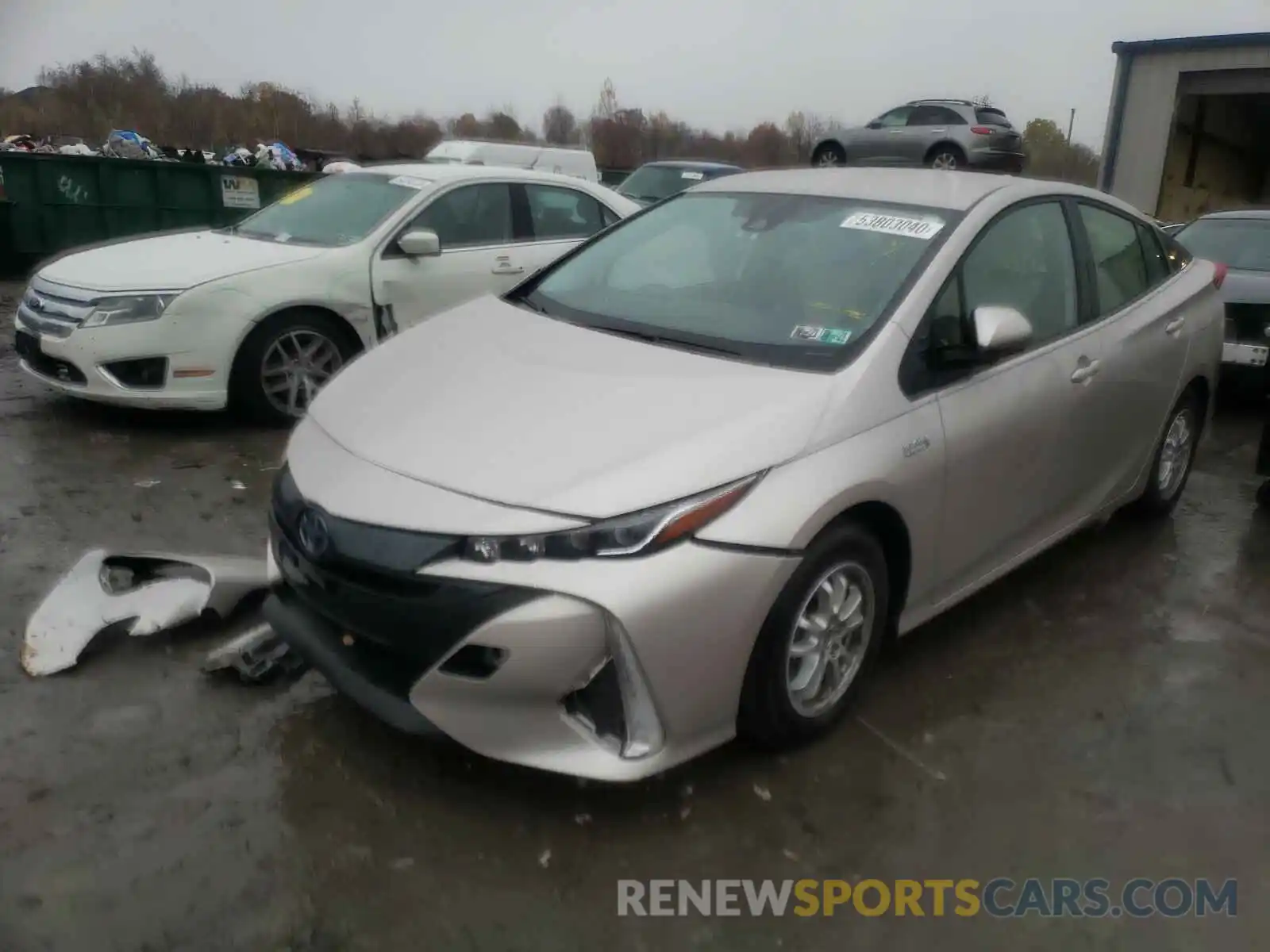 2 Photograph of a damaged car JTDKARFP6L3128261 TOYOTA PRIUS 2020