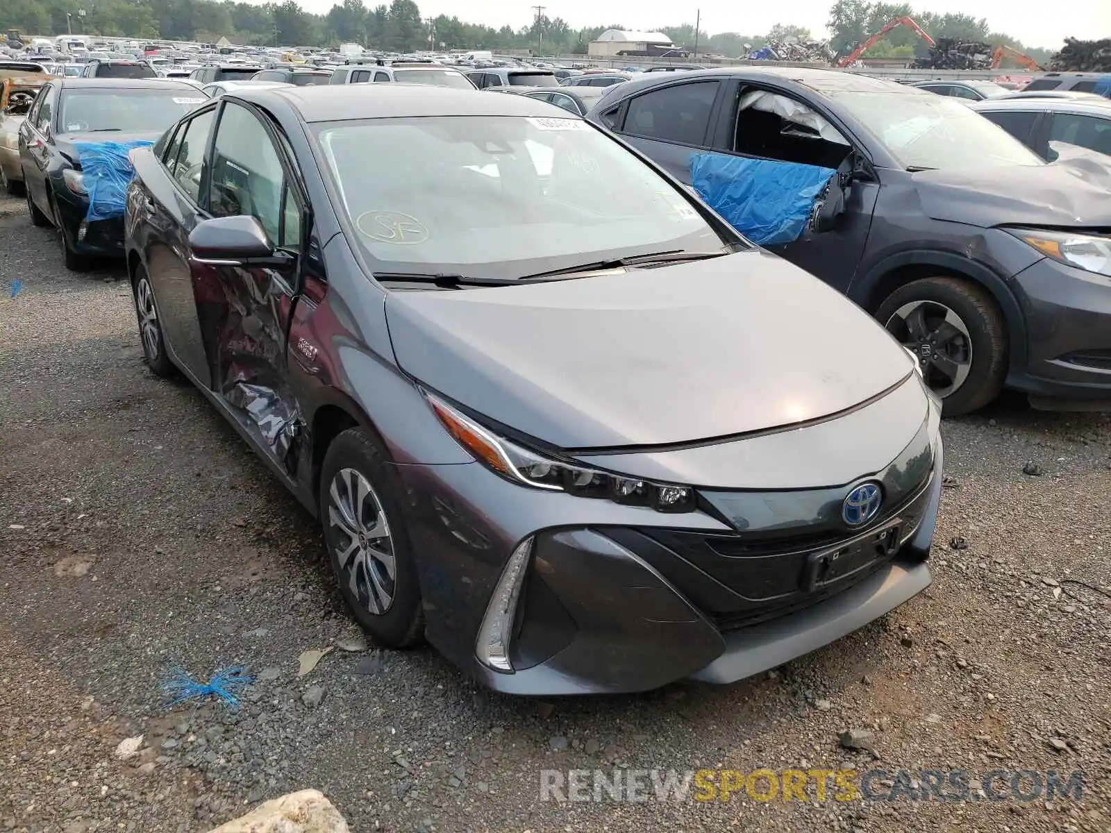 1 Photograph of a damaged car JTDKARFP6L3131404 TOYOTA PRIUS 2020