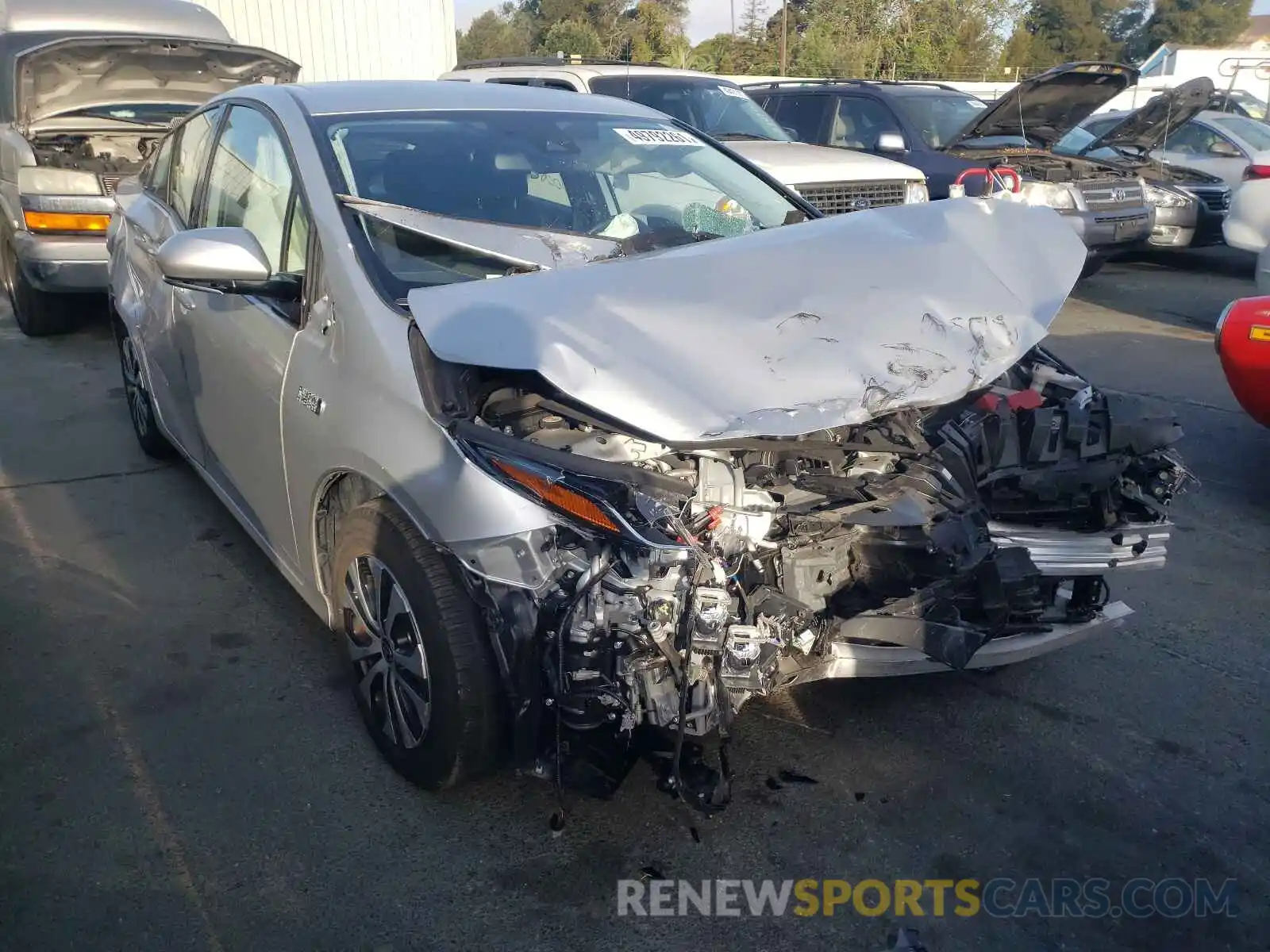 1 Photograph of a damaged car JTDKARFP6L3131645 TOYOTA PRIUS 2020