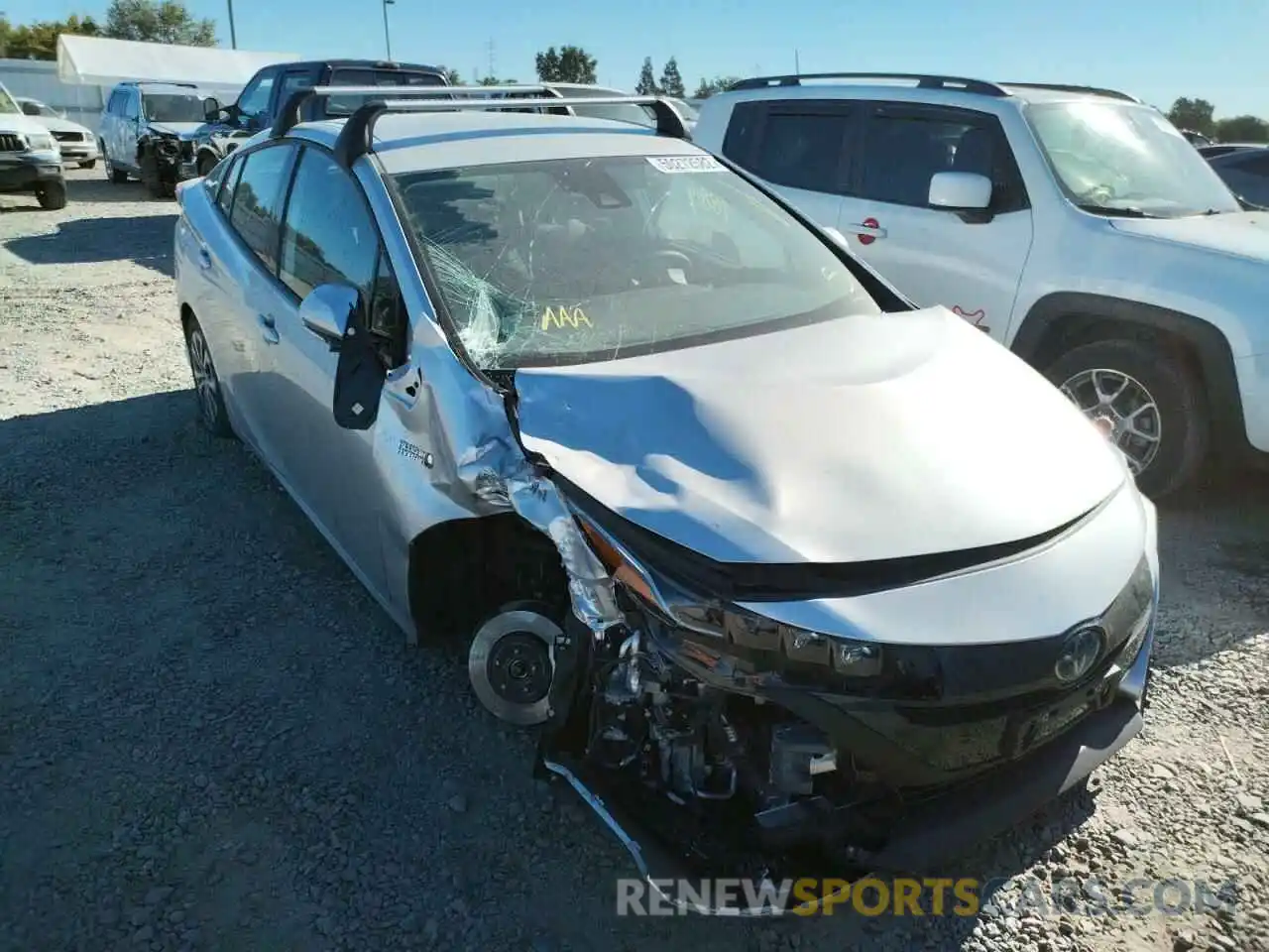 1 Photograph of a damaged car JTDKARFP6L3132469 TOYOTA PRIUS 2020