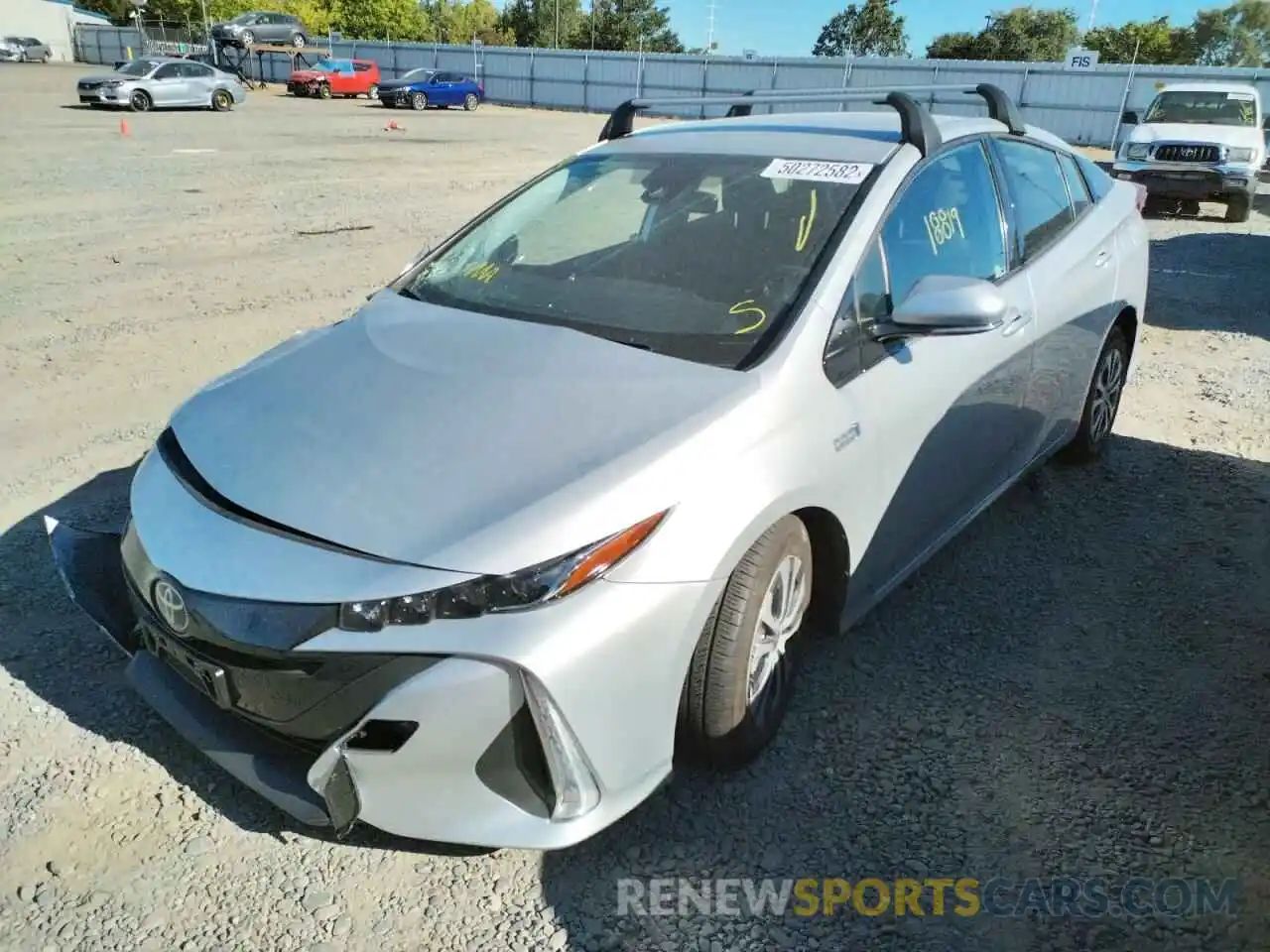 2 Photograph of a damaged car JTDKARFP6L3132469 TOYOTA PRIUS 2020