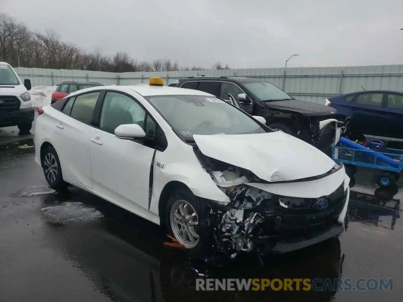 1 Photograph of a damaged car JTDKARFP6L3138689 TOYOTA PRIUS 2020