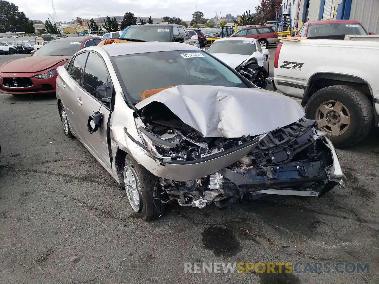 1 Photograph of a damaged car JTDKARFP6L3138904 TOYOTA PRIUS 2020