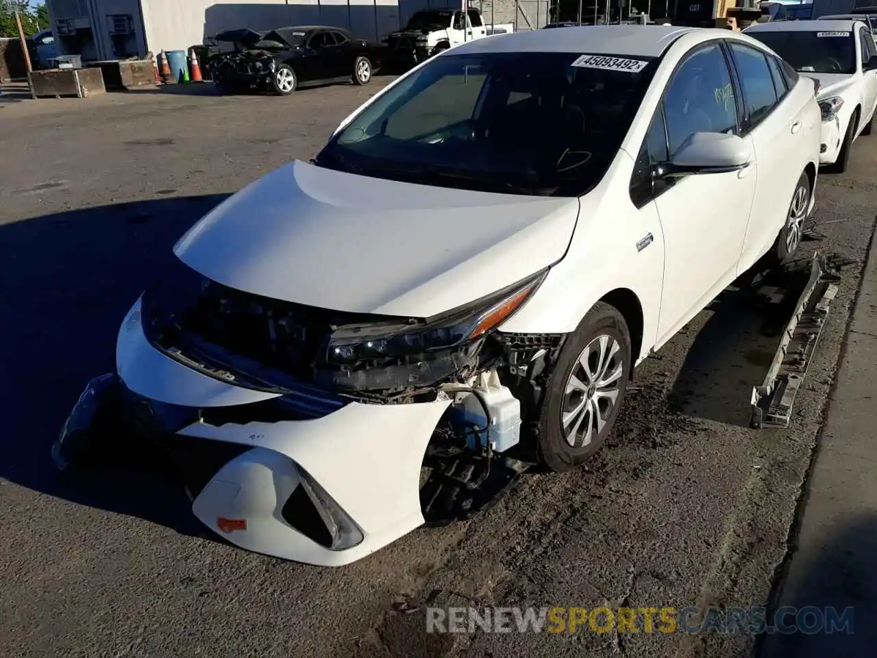 2 Photograph of a damaged car JTDKARFP6L3140684 TOYOTA PRIUS 2020