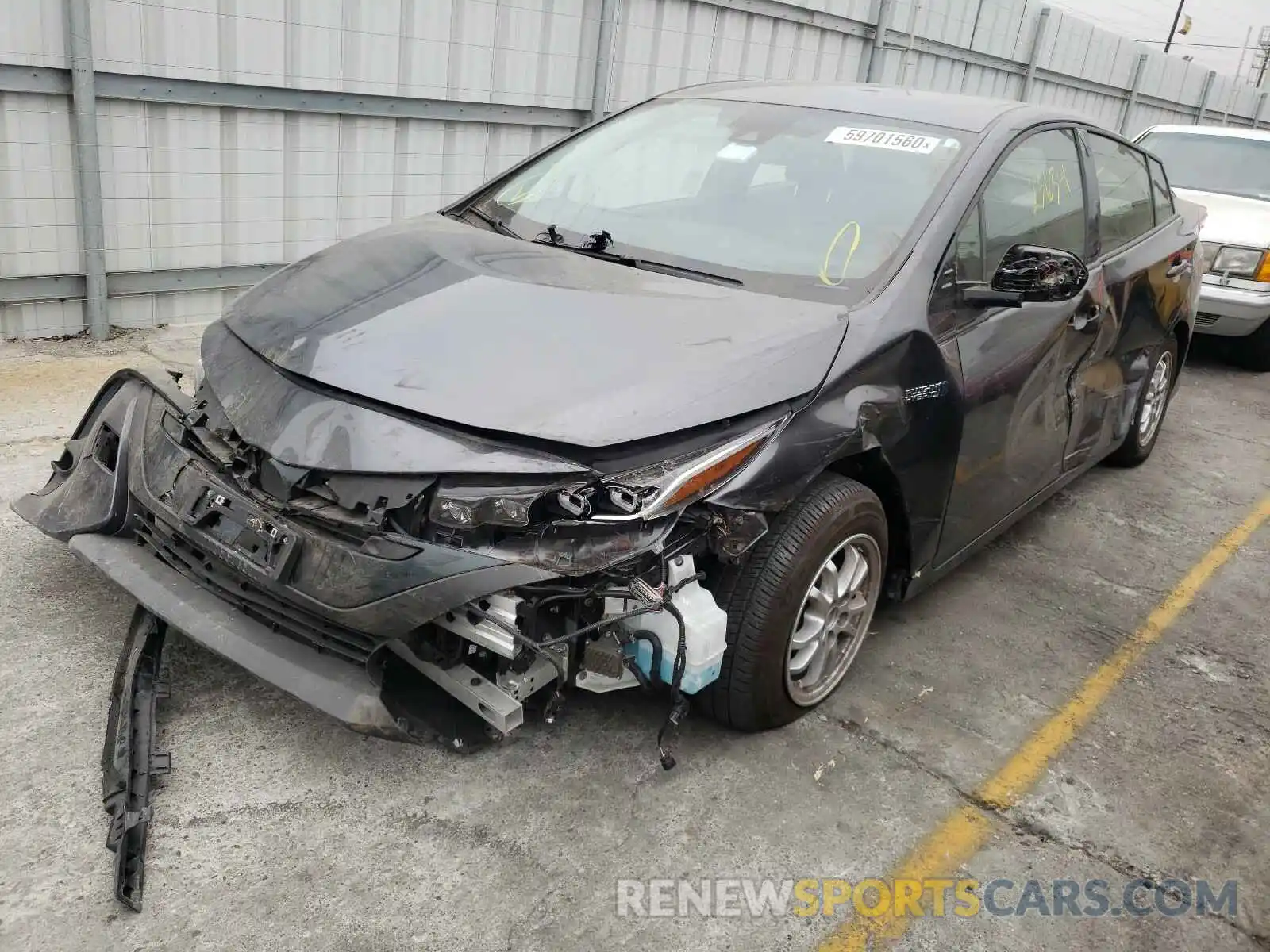 2 Photograph of a damaged car JTDKARFP6L3141608 TOYOTA PRIUS 2020