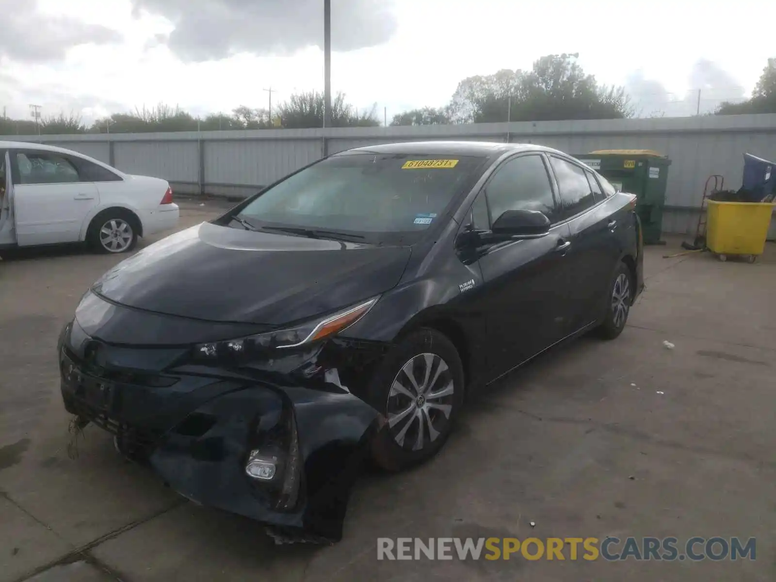 2 Photograph of a damaged car JTDKARFP6L3144850 TOYOTA PRIUS 2020