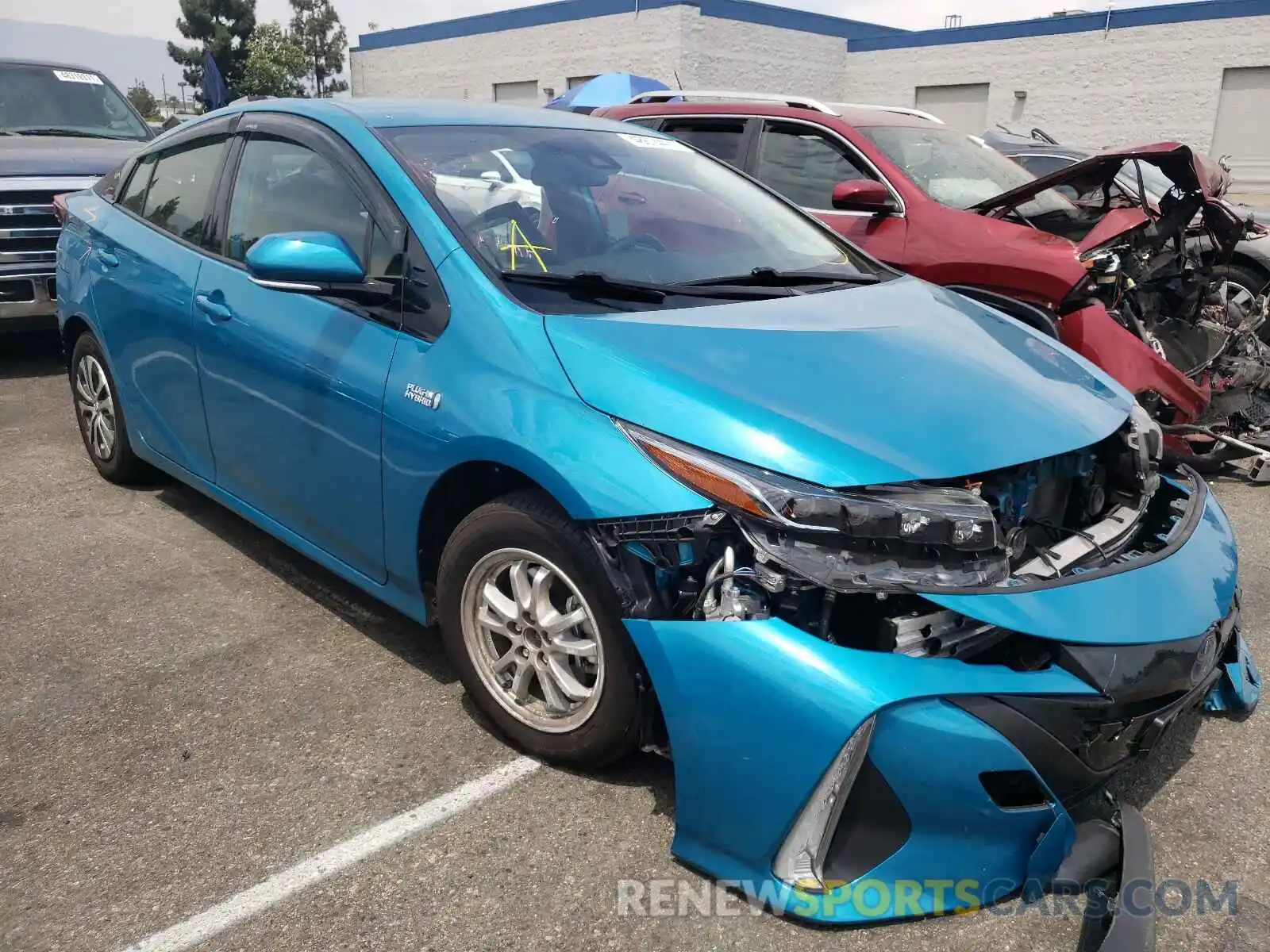 1 Photograph of a damaged car JTDKARFP6L3145139 TOYOTA PRIUS 2020