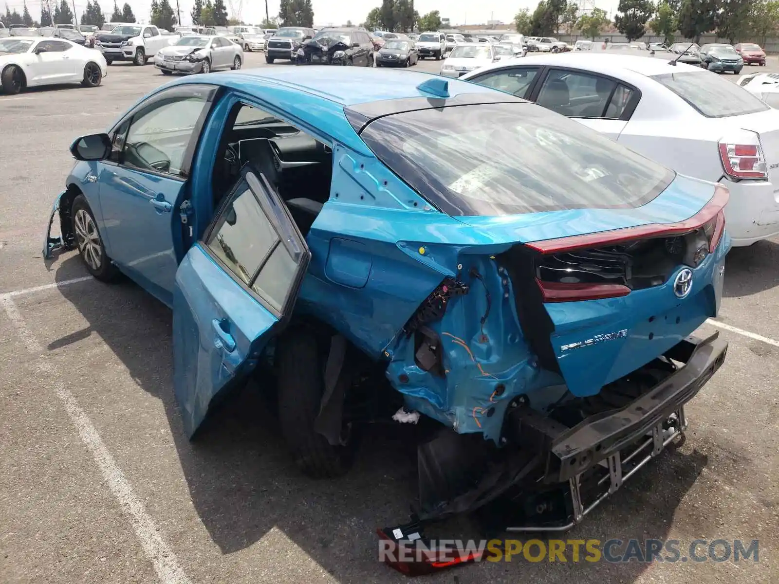 3 Photograph of a damaged car JTDKARFP6L3145139 TOYOTA PRIUS 2020