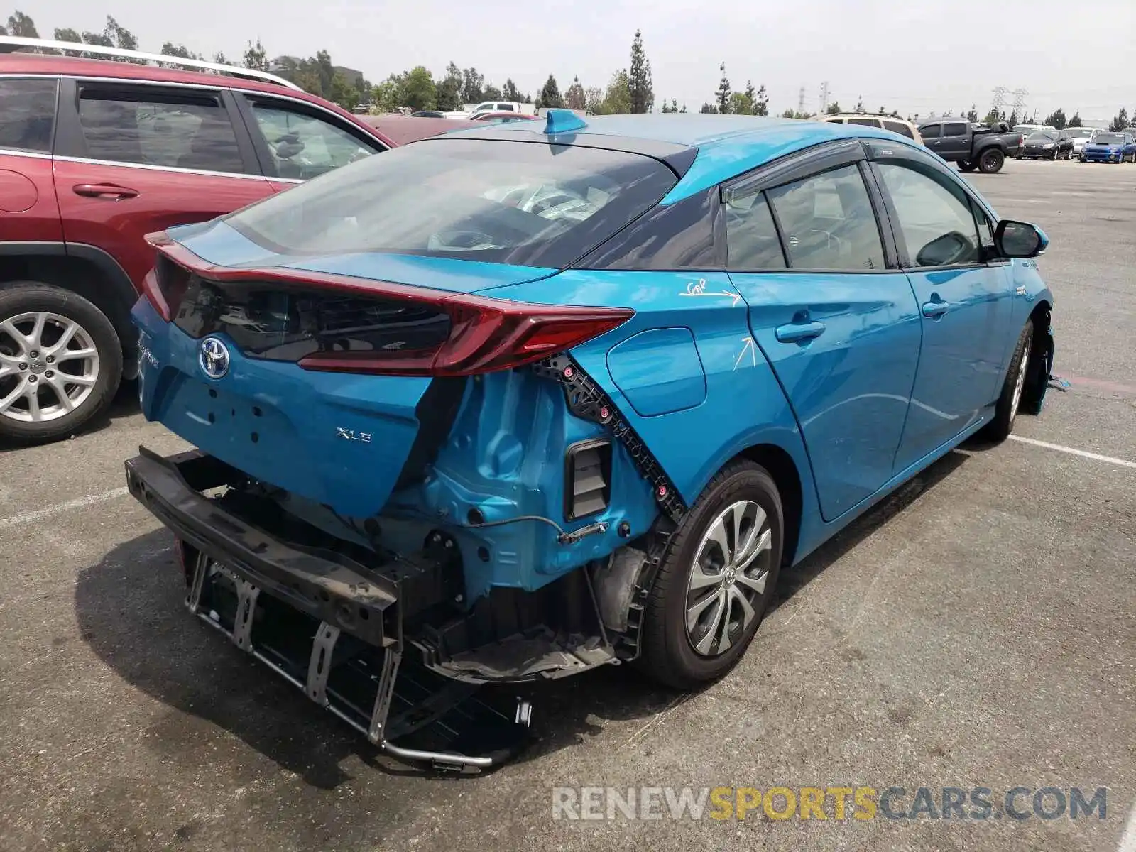 4 Photograph of a damaged car JTDKARFP6L3145139 TOYOTA PRIUS 2020