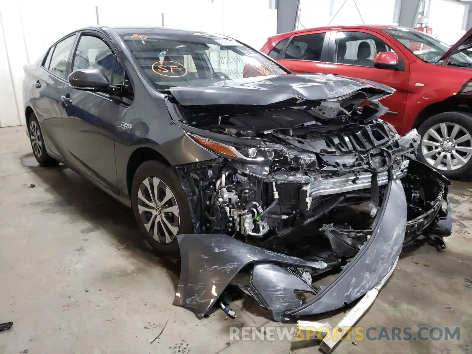 1 Photograph of a damaged car JTDKARFP6L3155332 TOYOTA PRIUS 2020