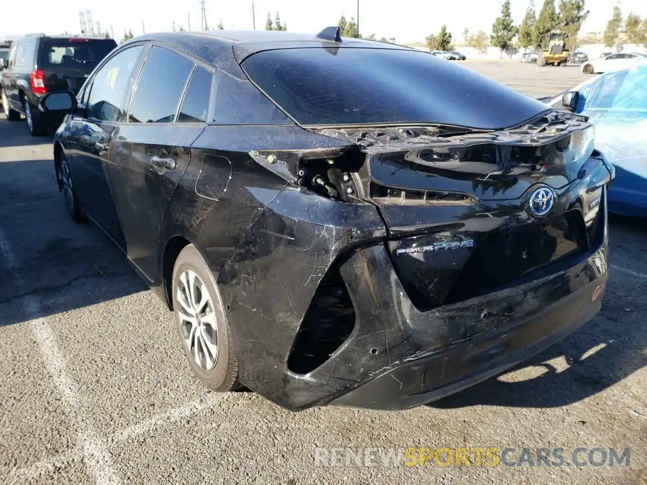 3 Photograph of a damaged car JTDKARFP6L3160613 TOYOTA PRIUS 2020