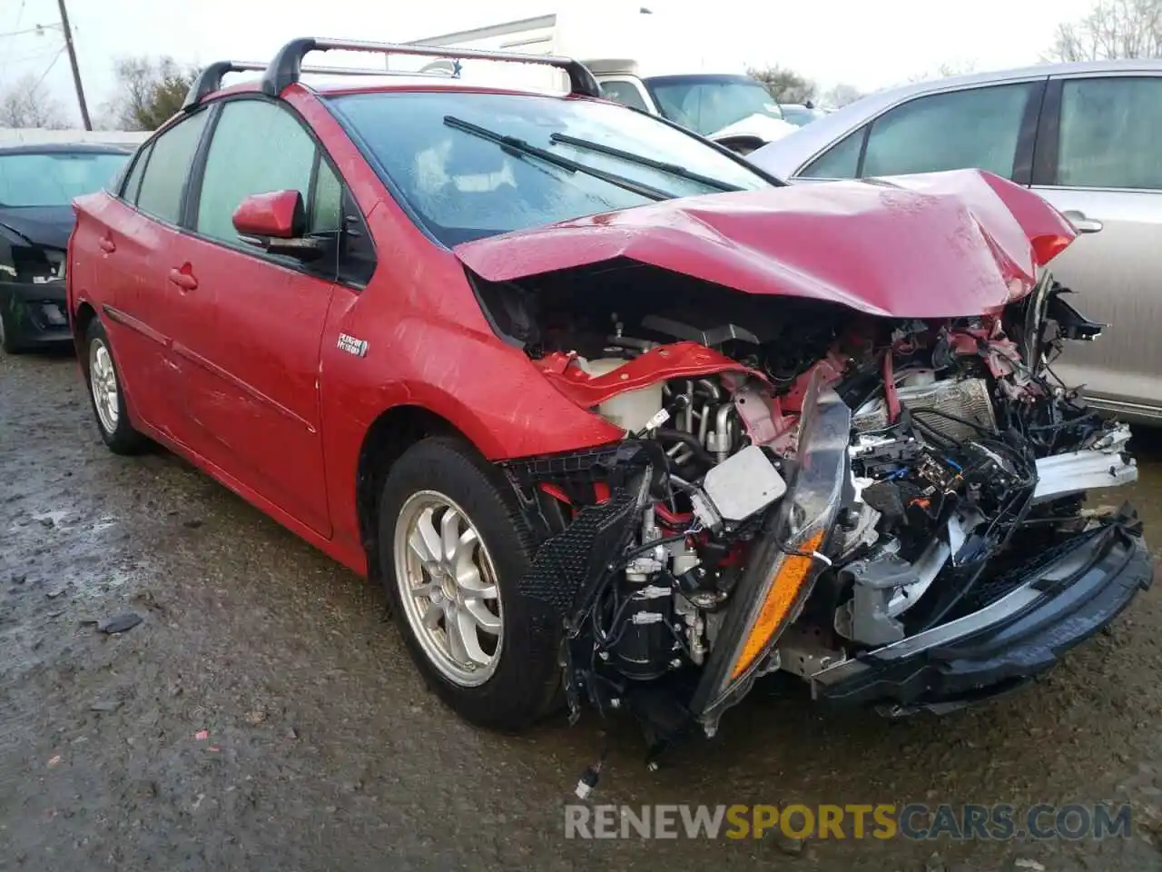 1 Photograph of a damaged car JTDKARFP7L3123599 TOYOTA PRIUS 2020